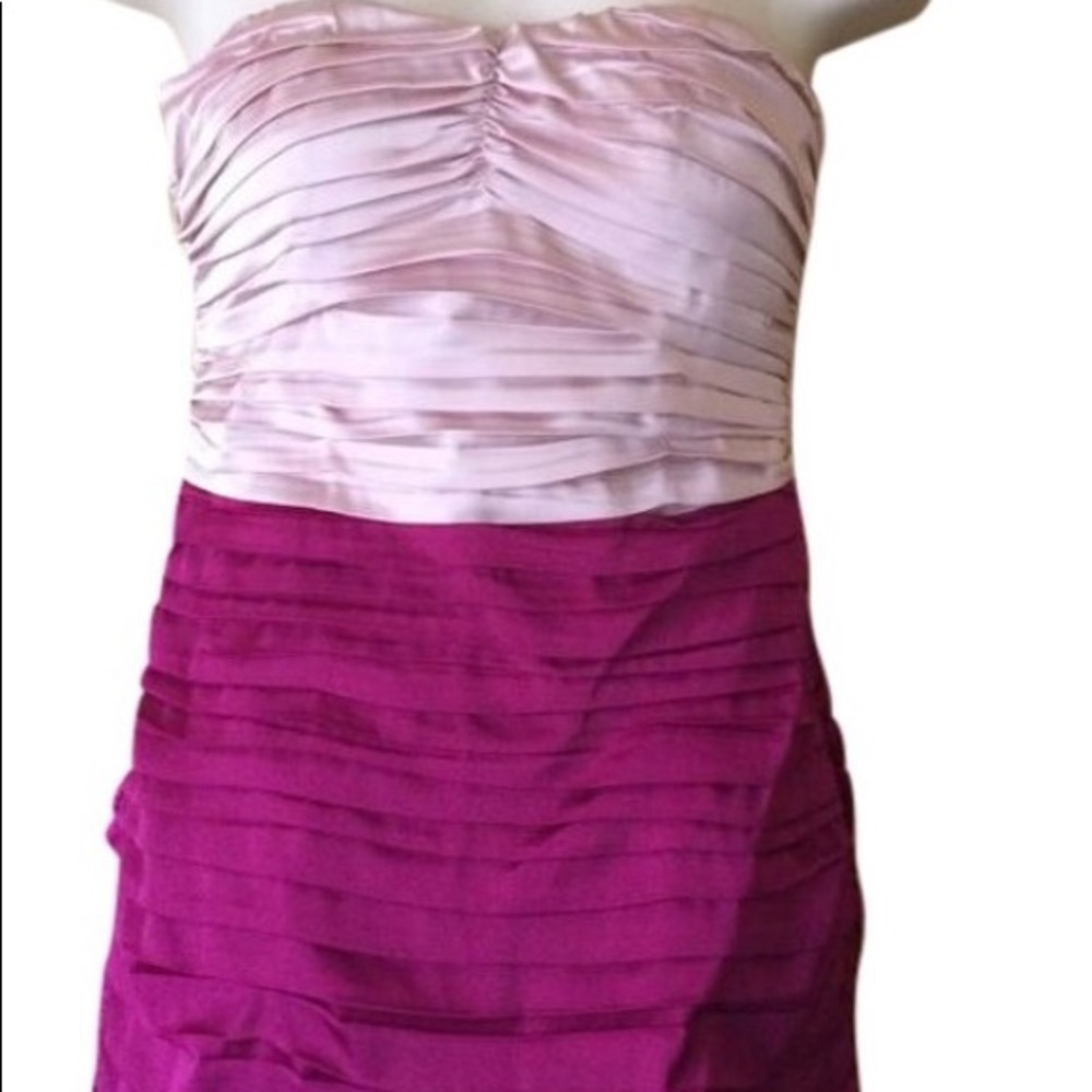 Express Two Tone Dress pink and fuchsia